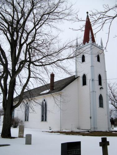 Showing northwest elevation