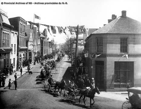 Historic photo of the building on Water Street 