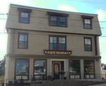 This image shows the building on Main Steet viewed from the east. By preserving this part of Hillsborough's history, Ford's Pharmacy have further enhanced its reputation for positive community involvement. ; Village of Hillsborough