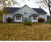 Image of the house from the southeast. Although the home appears small, it has seven large rooms upstairs and eight rooms downstairs.; Village of Hillsborough