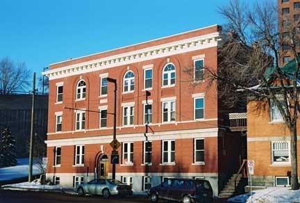 Front elevation, viewed from the southeast