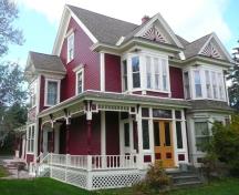 This image shows the front of the house.; Village of Hillsborough