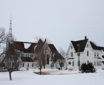 Showing side elevation and parochial house; Province of PEI, Faye Pound, 2009