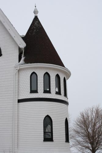 Detail of round tower
