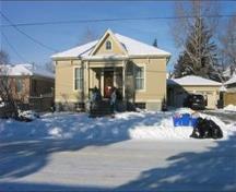 Of note is the centre gable.; Town of Milton, ND.