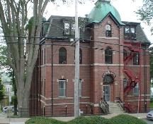 Town Hall, Old Town Lunenburg, Townsend Street elevation, 2004; Heritage Division, Nova Scotia Department of Tourism, Culture and Heritage, 2004