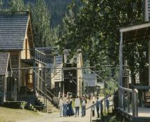 Barkerville's Chinatown looking south; BC Heritage Branch