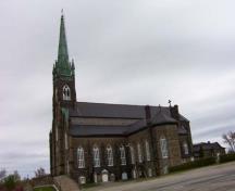 St. Michael's Basilica, side elevation, 2004.; City of Miramichi