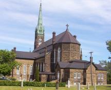 St. Michael's Basilica, rear elevation, 2004.; City of Miramichi