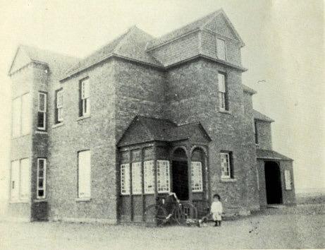 Three quarter view, looking west