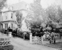 Image of the house taken c1890; Village of Dorchester