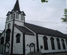 St. Andrew's Presbyterian Church, Old Town, Lunenburg, front and side elevations, 2004; Heritage Division, NS Dept. of Tourism, Culture and Heritage, 2004