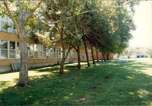 Vue de la façade latérale