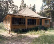 Maligne Lake Chalet; right side elevation.; (Photo courtesy of Merna Forster, Jasper National Park.)