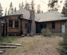 Maligne Lake Chalet; rear elevation.; (Photo courtesy of Merna Forster, Jasper National Park.)