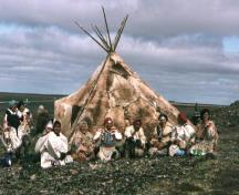 Vue générale du site Qikiqtarjuac.; Parks Canada /Parcs Canada, n.d.