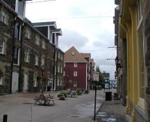 General view of the Halifax Waterfront Buildings showing the open and undeveloped spaces between the buildings.; Parks Canada Agency / Agence Parcs Canada, n.d.