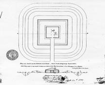 Plan du lieu de Fort Drummond, 1823.; Library and Archives Canada/Bibliothèque et Archives Canada, H3/450, NMC 5175, 1823.