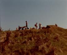 General view of excavations at Melanson Settlement National Historic Site of Canada, 1984.; Agence Parcs Canada / Parks Canada Agency, Max Sutherland, 1984.
