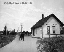 Vue de la gare de Westfield Beach; Provincial Archives of New Brunswick, Kevin Corbett collection: P244-98