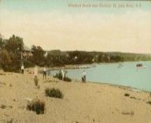 Vue de la plage Westfield, vers 1910; New Brunswick Museum
