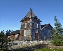 Vue générale de la piste Chilkoot, qui montre l'église presbytérienne à Bennett, 2009.; Parks Canada Agency / Agence Parcs Canada, Michael Prochazka, 2009.