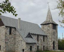 Stone Church on Whyte Street from North East, 2003.; Government of Saskatchewan, Bruce Dawson, 2003.