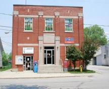 A view of the Community Hall's facade; Photographs taken by Dana Johnson, May 31st, 2010