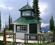 Front (west) and side (south) view of the building, southwest, 2011; Parks Canada Agency / Agence Parcs Canada, 2011
