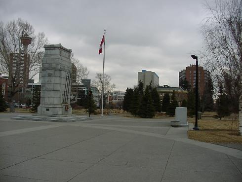 View looking east