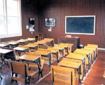 150 Mile Little Red Schoolhouse, interior, 2011; Cariboo Regional District, 2011