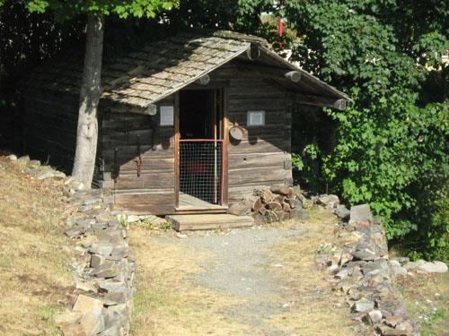 miner's cabin at S.S. Moyie site