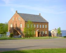 North and west elevations with Doucet House; Province of PEI, Charlotte Stewart, 2011