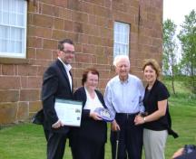 Presentation of designation plaque; Province of PEI, Charlotte Stewart, June 2011