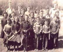 School children, 1952, Frances R. Sark, teacher; Private Collection