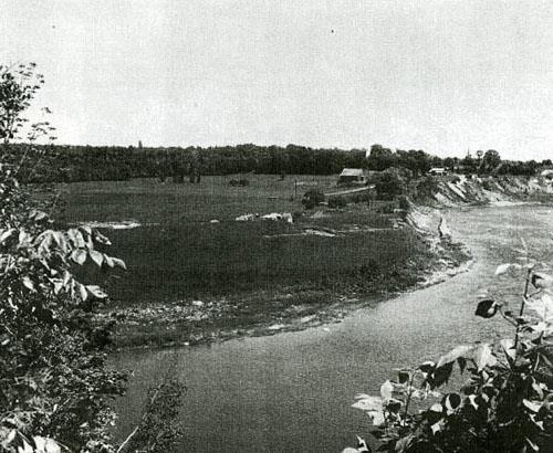 Site Donaldson pendant les excavations, 1960