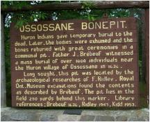 Ossossane Sites; Parks Canada / Parcs Canada