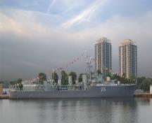 Vue d'ensemble du lieu historique national du Canada de N.C.S. M. Haida.; Parks Canada Agency/ Agence Parcs Canada