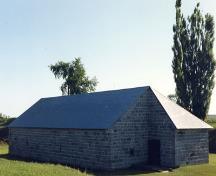 South-east and south west facades of the Powder Magazine at Fort Lennox; Parks Canada Agency / Agence Parcs Canada