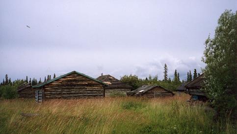 Cabins at Mouth of the Peel Village, 1996