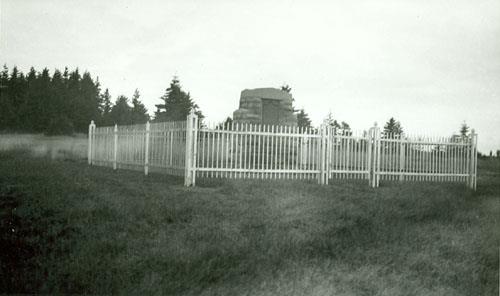 View of the memorial monument