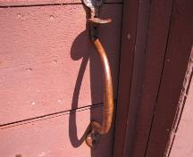 Detail of door handle at Flour Store, Battle Harbour, NL. ; © HFNL 2009