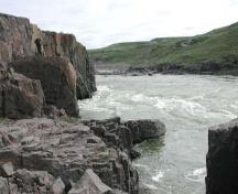 General view of Bloody Falls.; Agence Parcs Canada / Parks Canada Agency