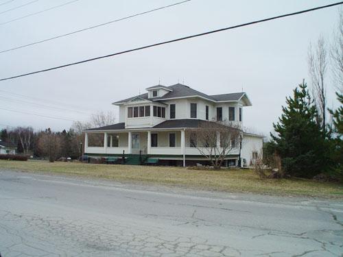 Front angled view of the building 