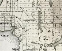 Fanning Grammar School location; Illustrated Historical Atlas of PEI, JH Meacham, 1880