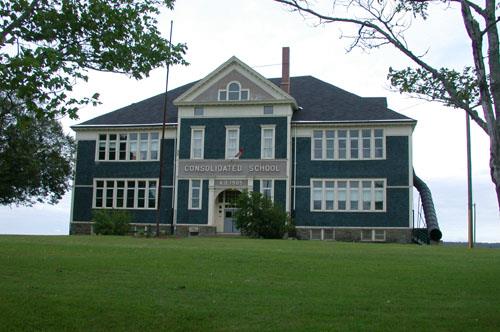 Front facade of the building
