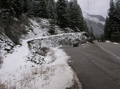 trail in winter