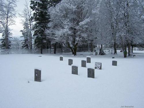 Cemetery in winter