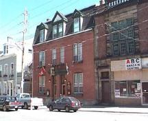 Front and side elevations, Halliburton House (centre), Halifax, Nova Scotia, 1997.; HRM Planning and Development Services, Heritage Property Program, 1997.
