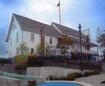 Vue générale d'une partie de la façade latérale du lieu historique national du Canada du Temple-Sikh-d'Abbotsford, 2002.; Khalsa Diwan Society, Abbotsford